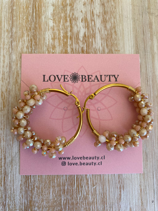 Aros con cristales de acero